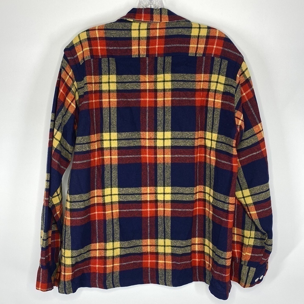 Vintage AKOM Sanforlan Wool Washable Button Up Shirt 40s/50s RARE Loop  Collar - Picture 3 of 5